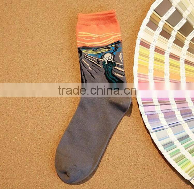 classical cartoon summer style happy socks character pattern Superheroes socks for man woman