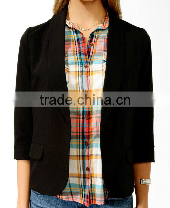 Ladies's Shawl Collar Blazer