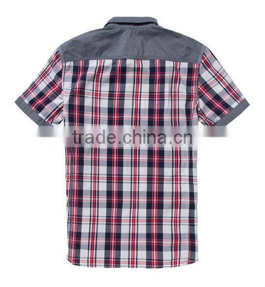 Latest design Egyptian cotton Italian jeans men casual shirt