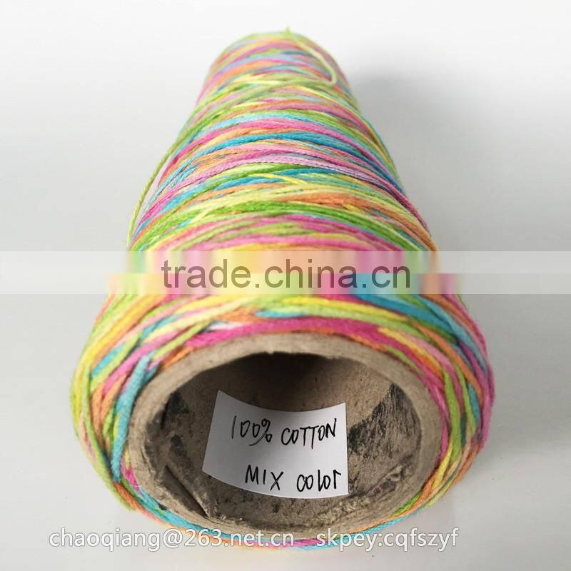 100% Organic Cotton Mix Color Yarn