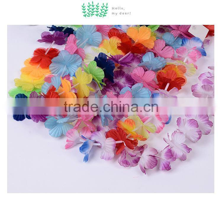 Hot Sale Hawaii Flower Necklaces Hula Lei Garland For Party Dance