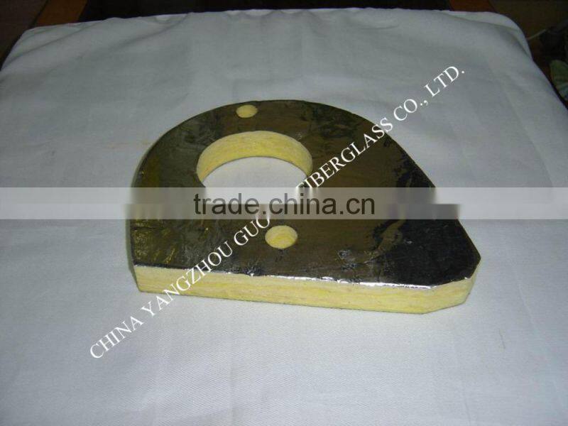 120kg/m3 different shape glass wool sealing part
