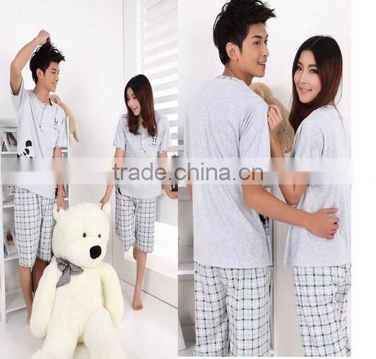 100% cotton couple pajamas