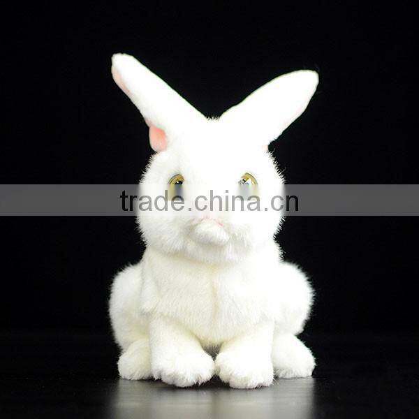 Custom fine quality wild rabbit plush toy long ear plush stuffed rabbit toy