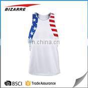 Low Cut Tank Tops Running Singlet Custom Design