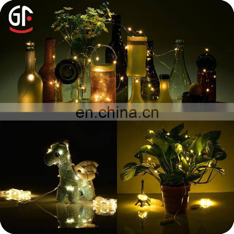 Weedding Decor Battery Case Star Shaped Copper String Lights