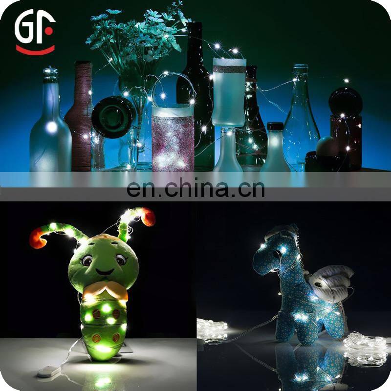 Weedding Decor Battery Case Star Shaped Copper String Lights