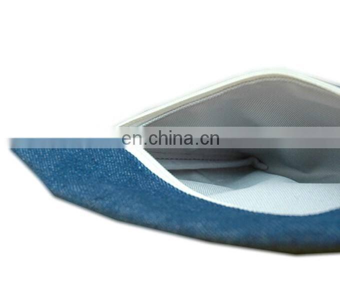 Fashion denim pouch cosmetic bag pencil pouch