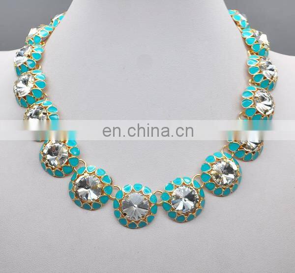 Hot selling and cheap double C imitation jewellery designs necklace