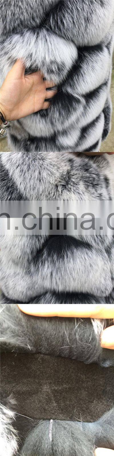 Women Fashion Winter Vests Imports Low Price Real Fox Fur Vest Italian Fur Vest