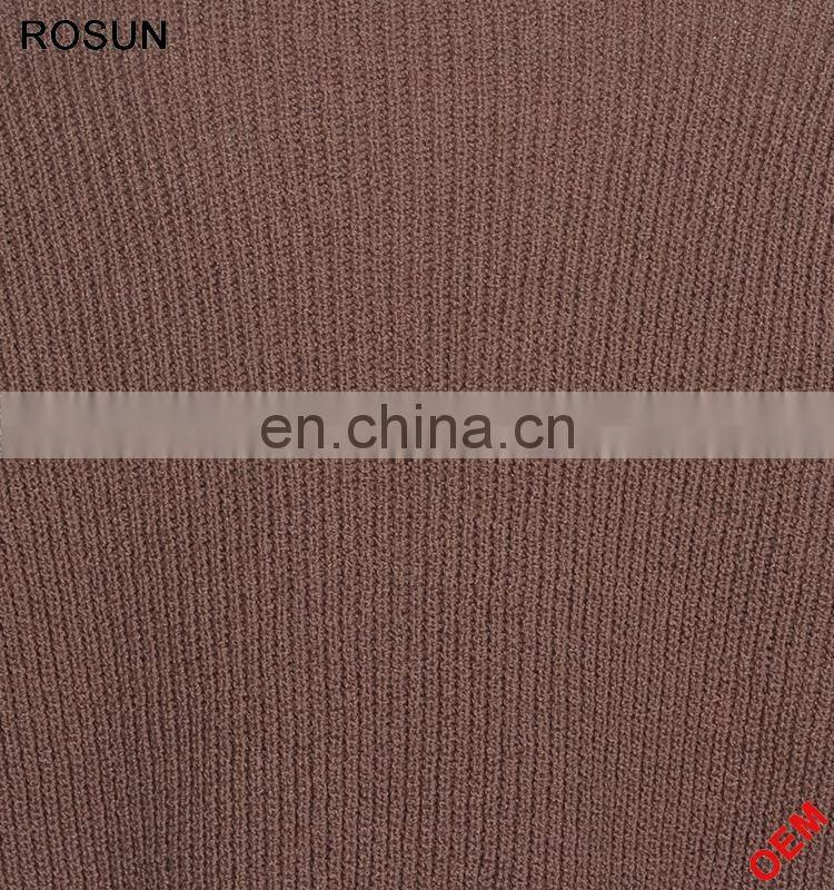 Knitwear Manufacturer Chocker Zip Sleeves Pullover Sweater for Woman