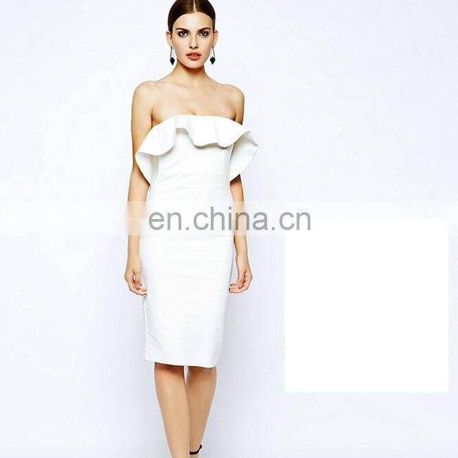 Amigo 2017 Ladies strapless bandage evening dress tube dresses