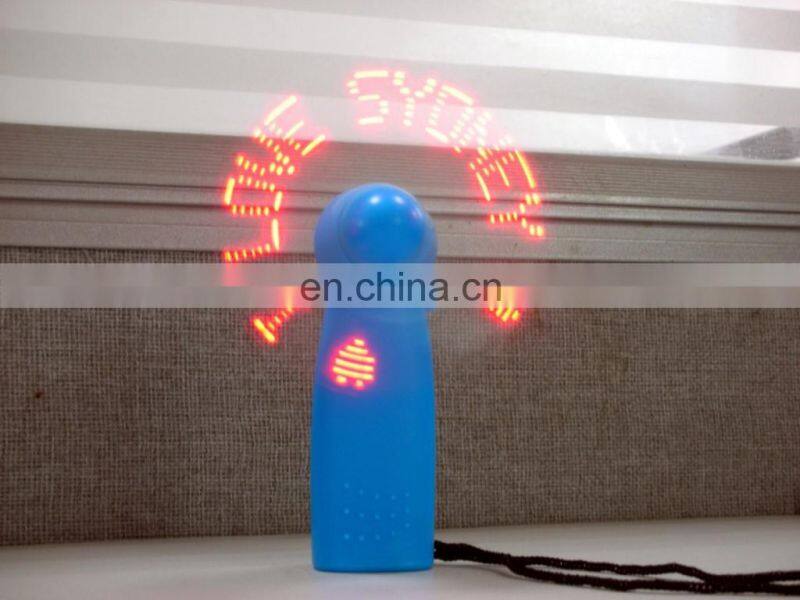 New arrival mini message fan glovion portable handle programmable fan led programmable fan