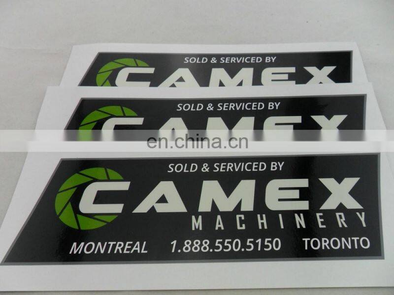 custom adhensive sticker transparent packing printing label