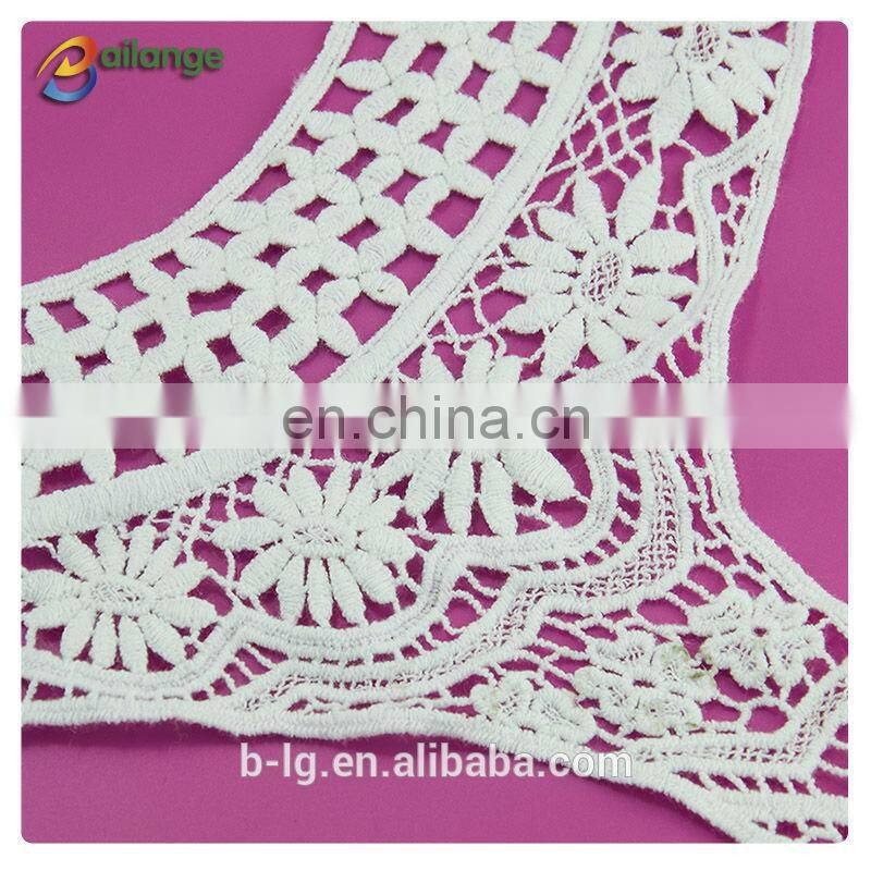 Bailange neck design white color cotton material indian suits neck designs