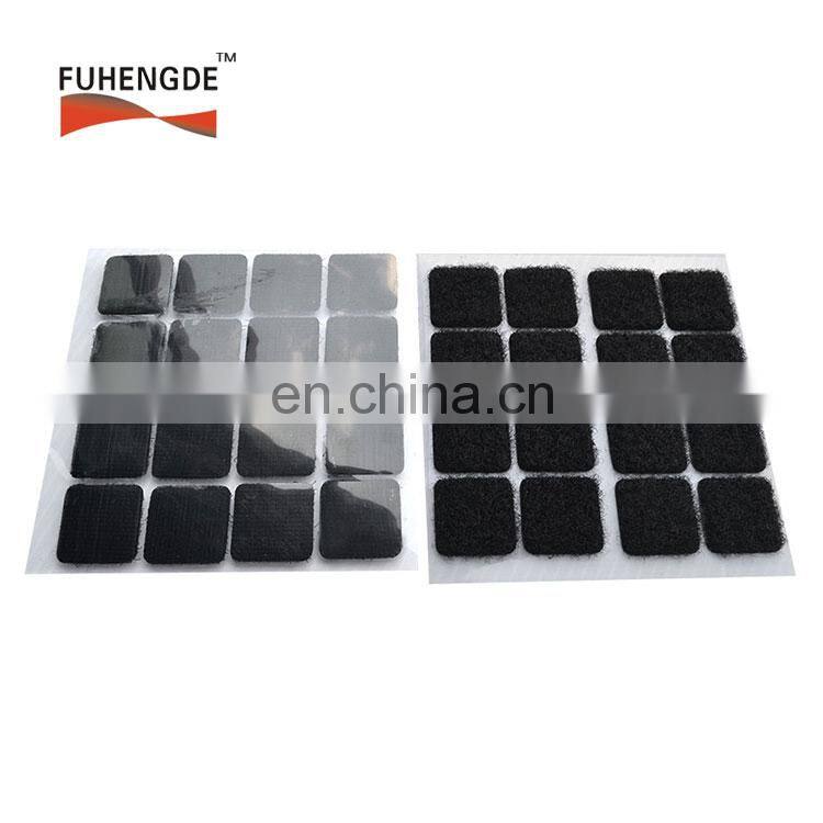 5/8'' 3/4'' 1'' 1.5'' Hook and Loop Squares Stick Pads Self Adhesive backing