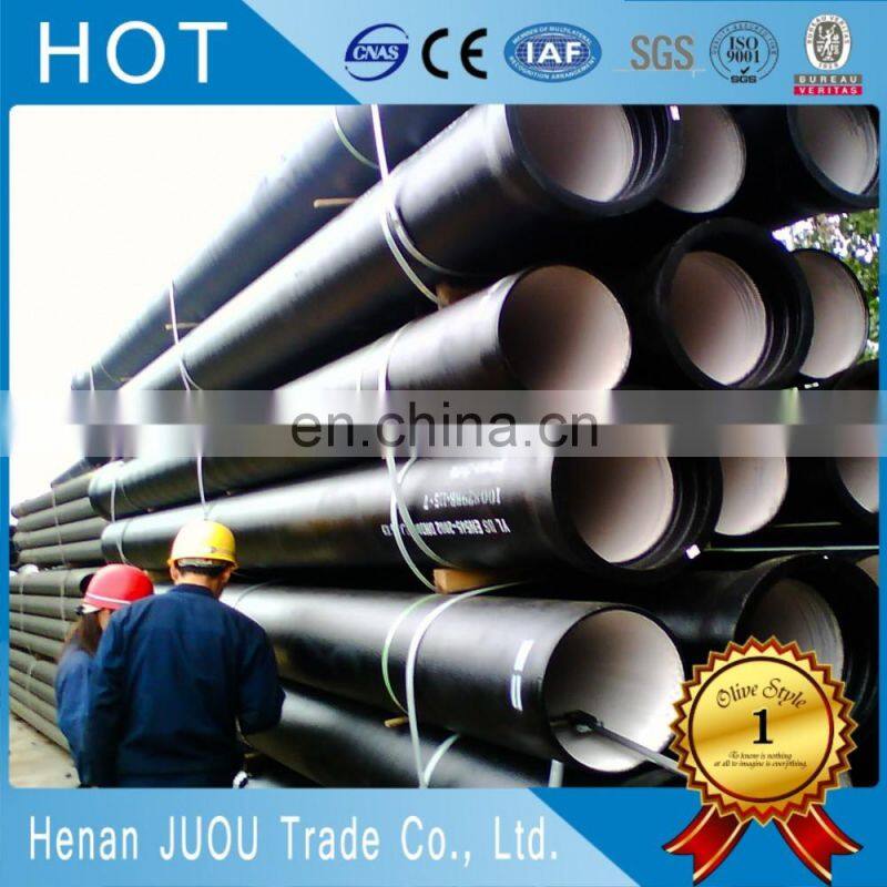 High quality dn250 ductile cast iron pipe weight per meter