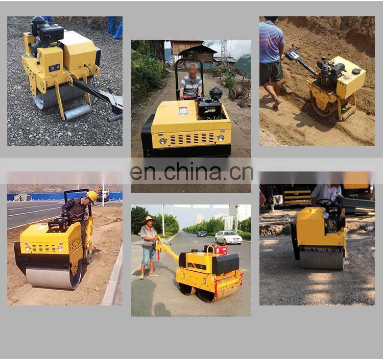 Small hand single drum vibrator road roller compactor price for sale