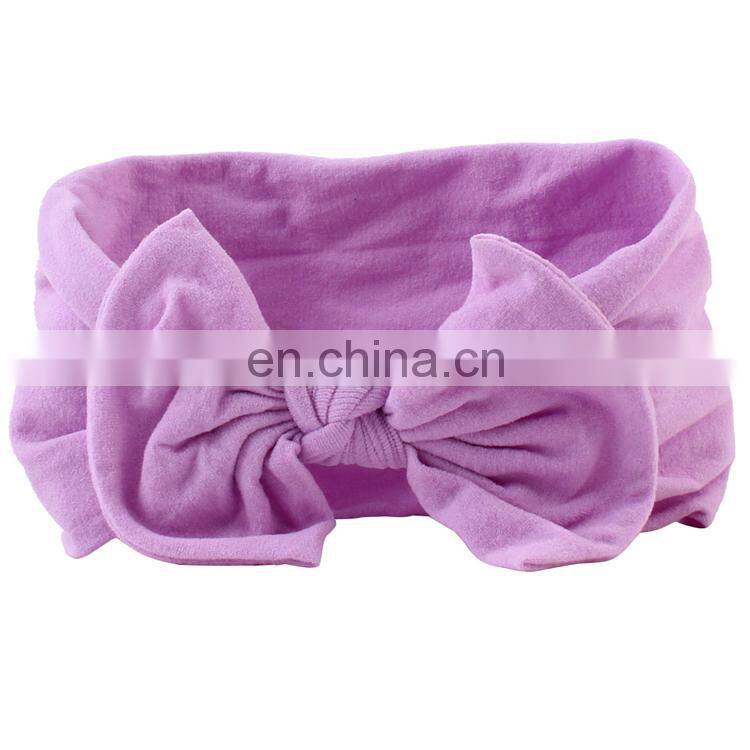 Best selling fashion hair accessories girl bow baby headband nylon baby headband
