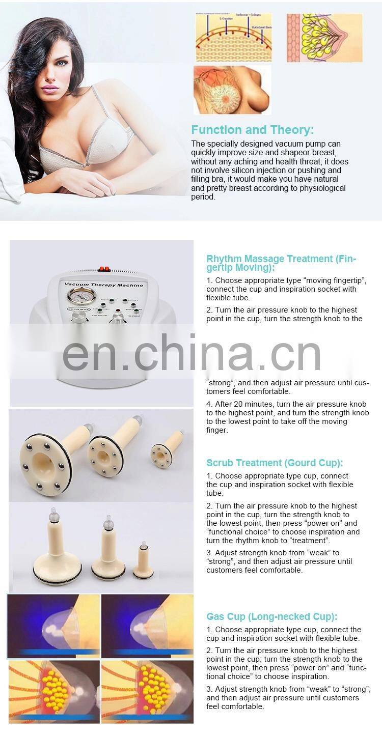 Multifunction Vacuum Therapy Slimming Massage Breast Enlargent/ Breast Enhancement Machine/Cupping Vacuum Therapy