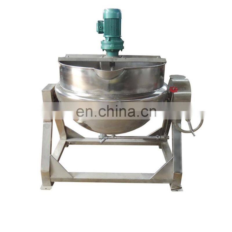 Tilting/agitation Jacketed Kettle/ Boiler/vessel Gas Heating Tilting Jacketed Kettle Steam Jacket Cooking Mixer