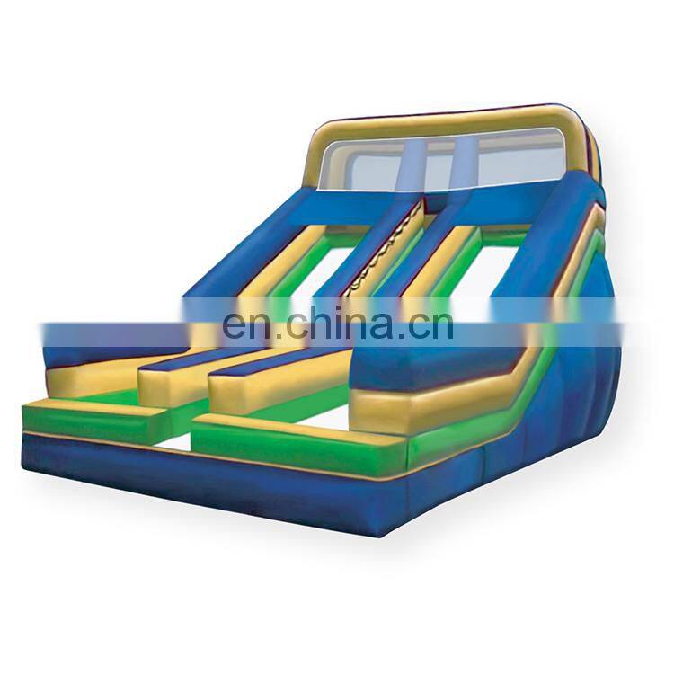 Outdoor High Quality Shark Double Lane Inflatable Slide Inflatable Mini Playground Water Slide For Sales