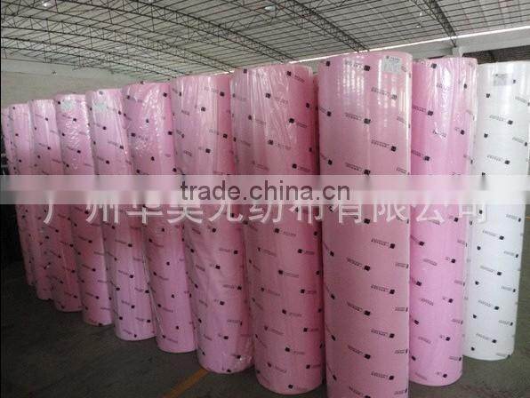 plain parallel lapped viscose polyester nonwoven fabric