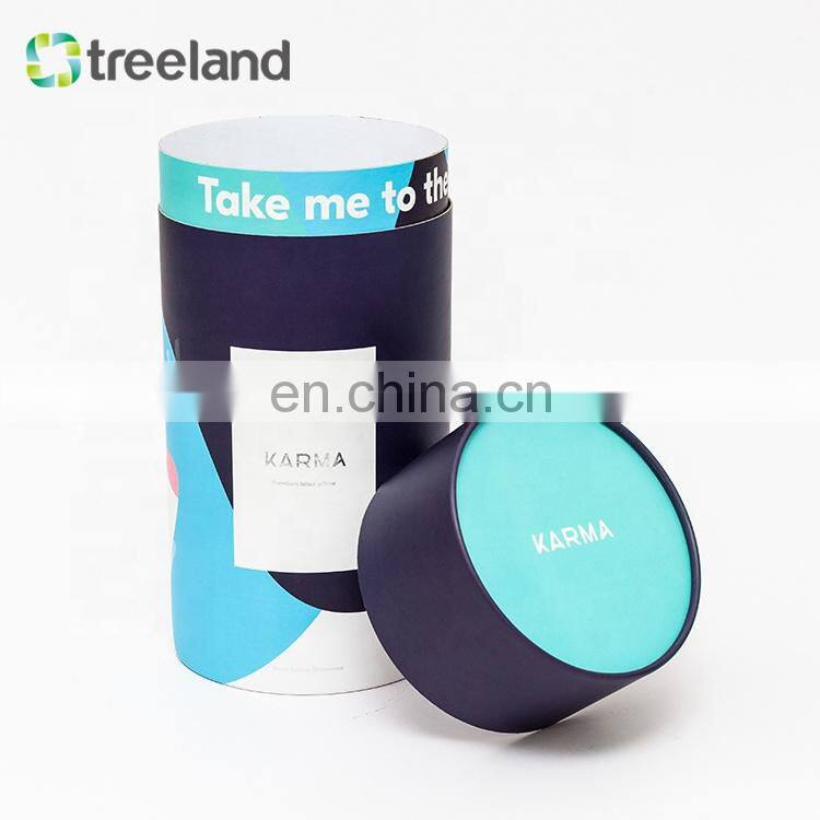 Custom Rigid Pillow Round Kraft Paper Tube Packaging