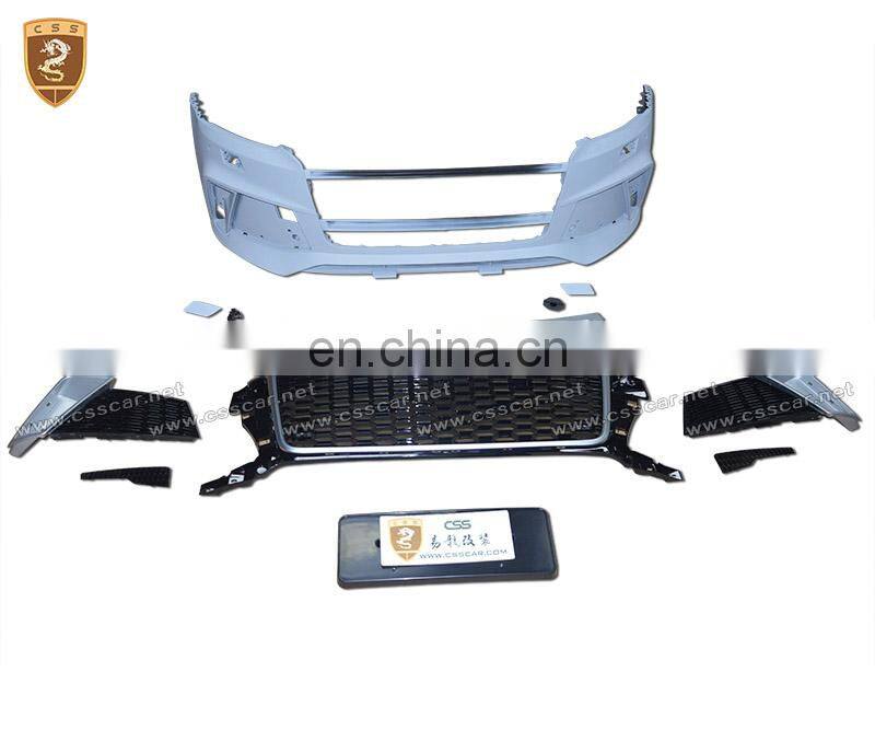 RS style front bumper and mian grille body kit suitable for Q3 2017 PP material