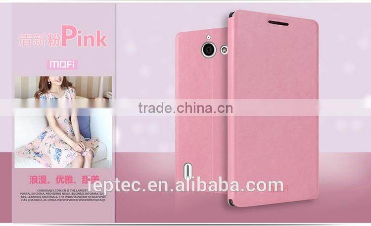 MOFi Case Funda Celular Housing for Huawei G628, Phone Handset Coque Leather Flip Back Cover for Huawei Ascend G628