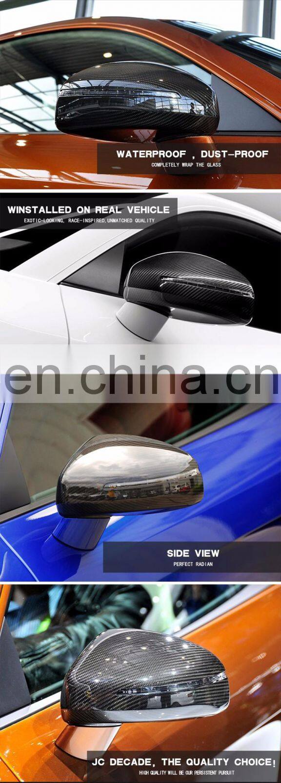 Carbon Fiber Side Car Wing Mirror Cover for Audi R8 Spyder Convertible Door Rear View Cover