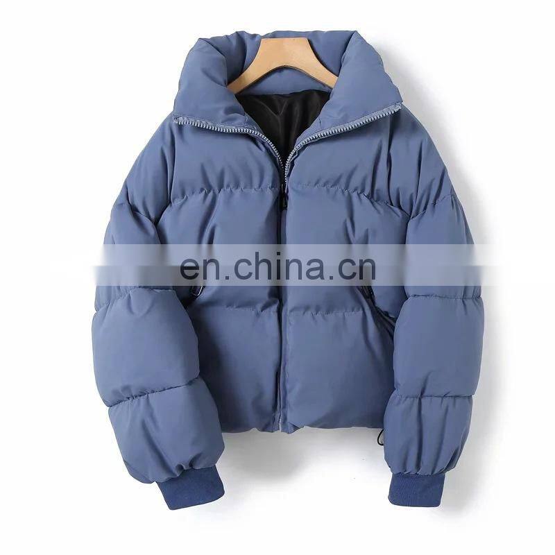 2021 autumn and winter new lazy wind thickened loose cotton jacket trend women's cotton-padded jacket bread jacket