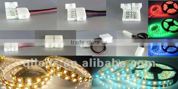 2014 New item!!!Convenint 10mm wide LED strip connector for 5050 RGB led strips