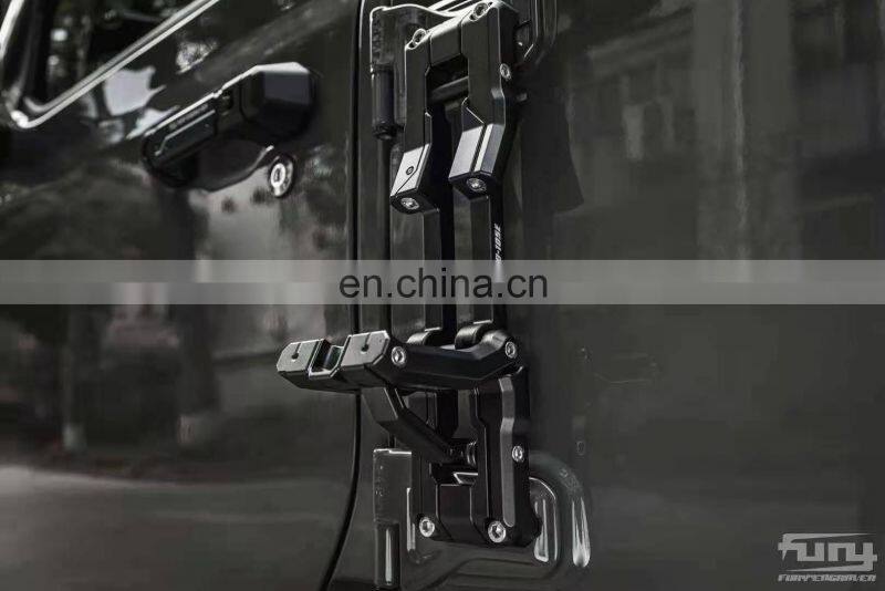 Door foot pedal for Jeep Wrangler JL 2018+ Car Accessories black sliver aluminium door folding from maiker