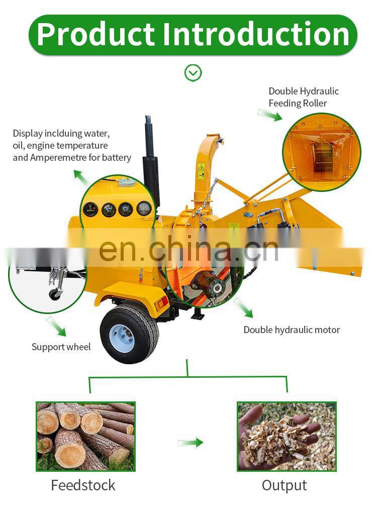 Trade Assured 22hp diesel wood chipper