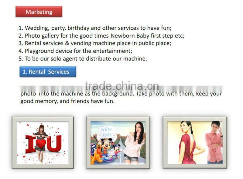 Adjustable 3D Backgrounds Fun Photo Booth