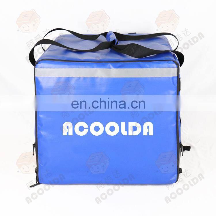 Heated Food Insulation Bag Pizza Delivery Backpack for Scooter Carton Customized Color