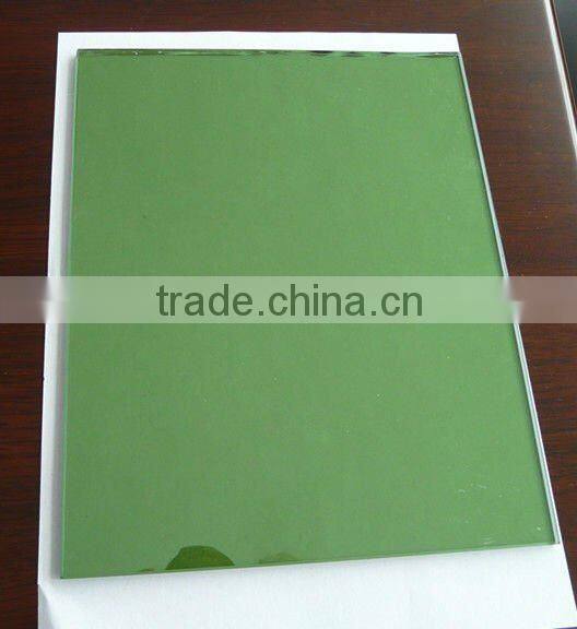 5mm dark green reflective glass for building glass