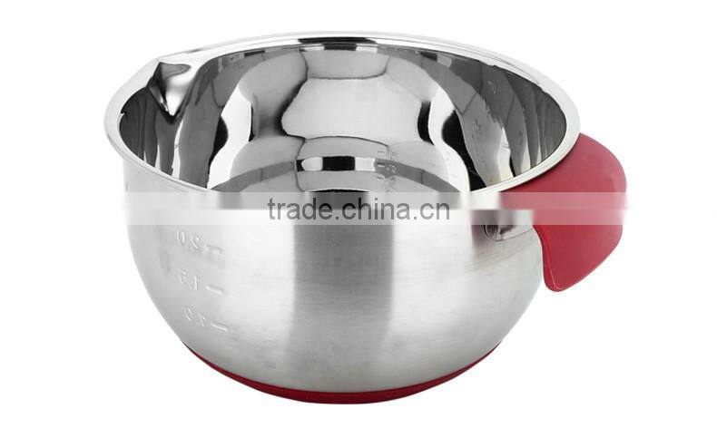 chinese stainless steel kitchenware wholesale stainless steel mixing bowls with handle