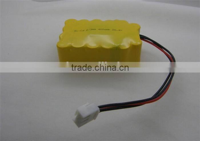 26.4V 400mAh 2/3AA rechargeable battery pack,nicd battery