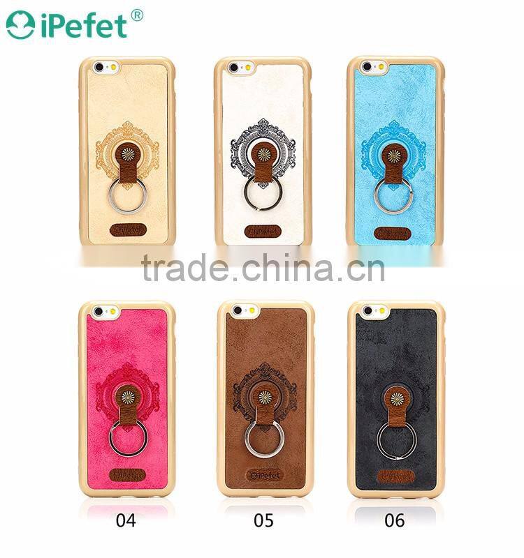PU Leather TPU Kickstand Back Cover Cases For iPhone 6S
