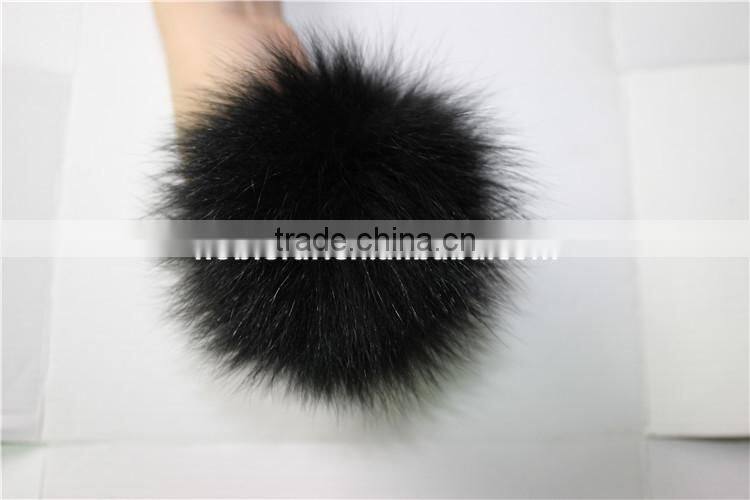 100% Real Fox Pom Pom Fur Balls Fashion Accessories For Bag Pendant