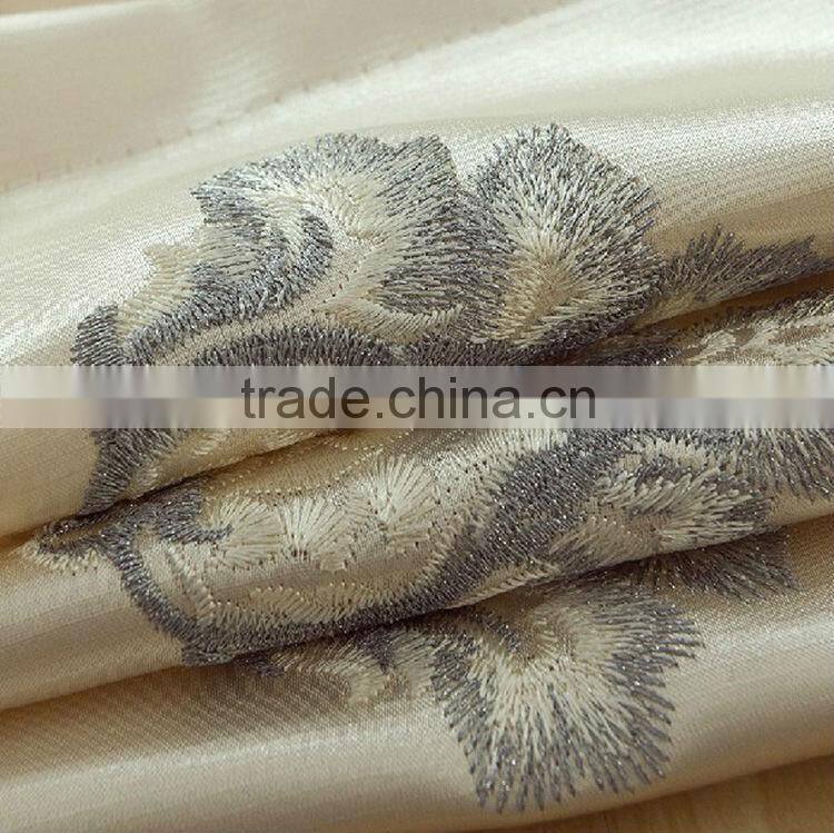 High grade blending polyester luxury three-dimensional jacquard window models for bedrooms