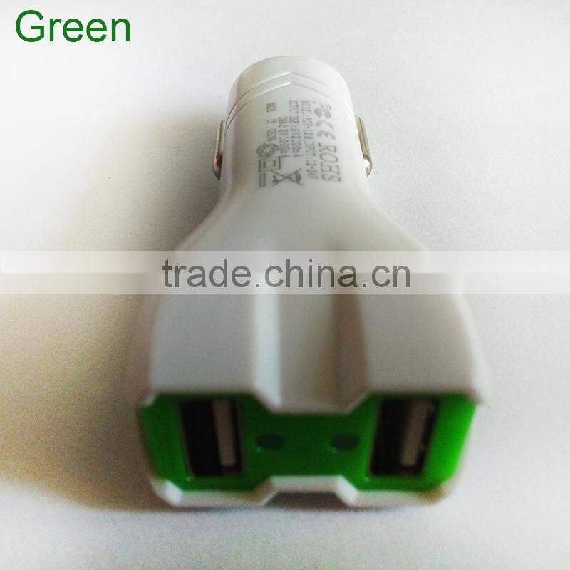Promotional Output DC 5.0V 3.1A Portable Dual USB Car Charger
