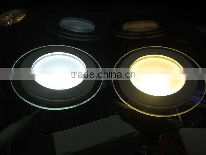 warm white and cool white glass led panel light, SMD5730 led light panel glass, dimmable backlit led panel light