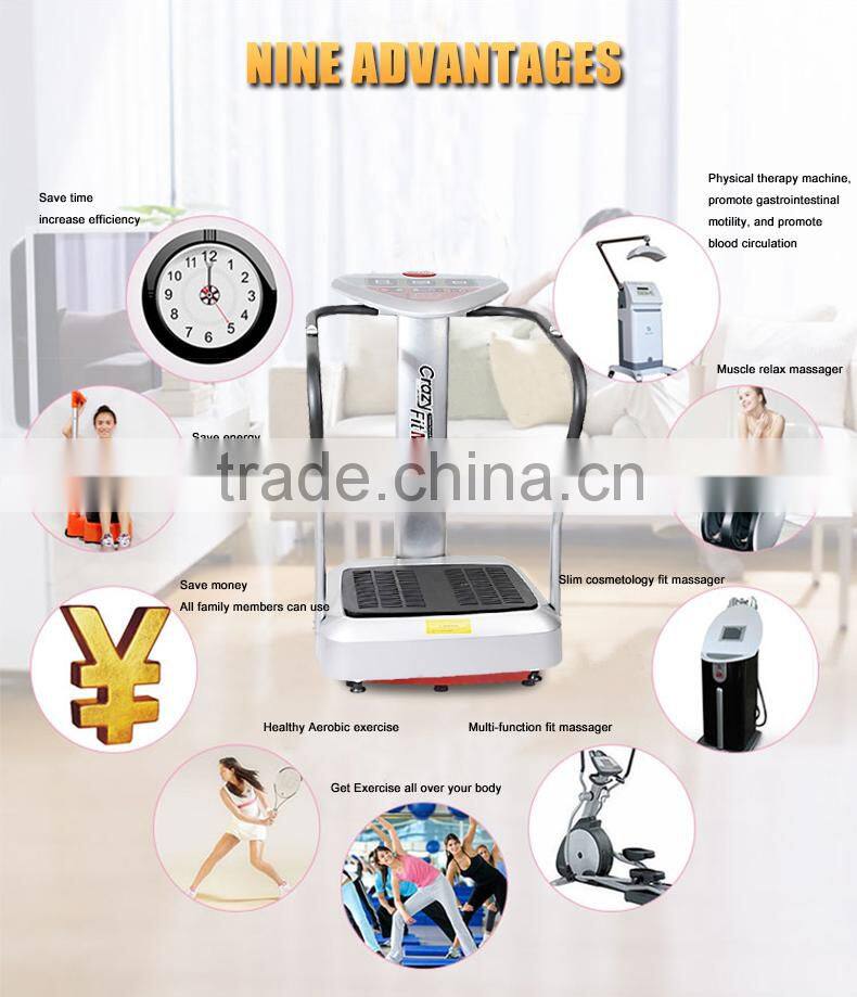 Perfect factory outlets whole body vibration machine crazy fit massager with handle