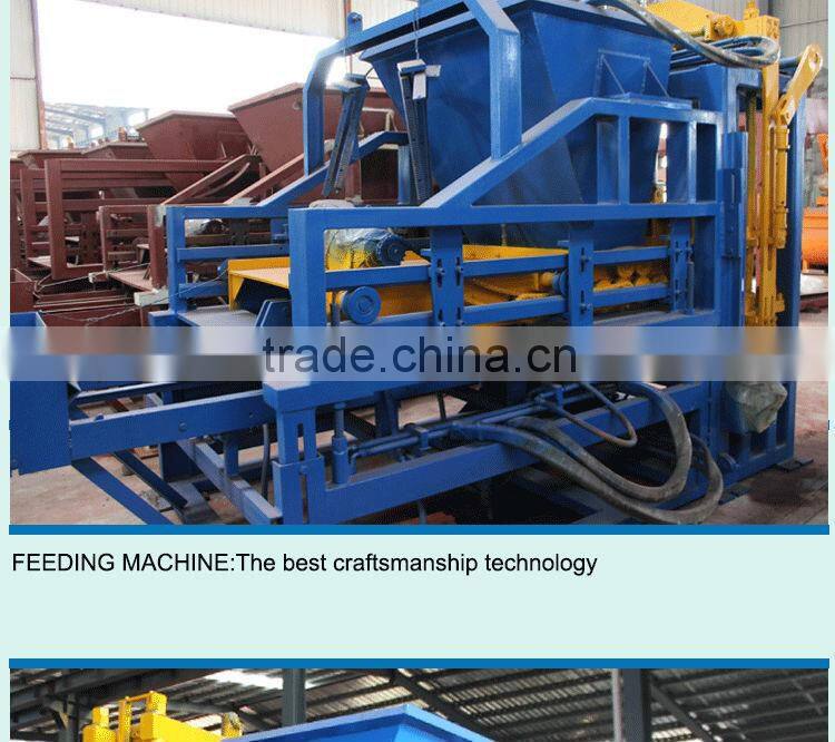 QT4-15 series machines for making various of building cement porous hollow and paving block new style environmental brick makin