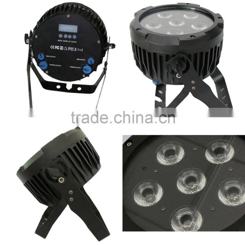 Wireless DMX 6pcs 7 in1 LED outdoor waterproof flood Par light