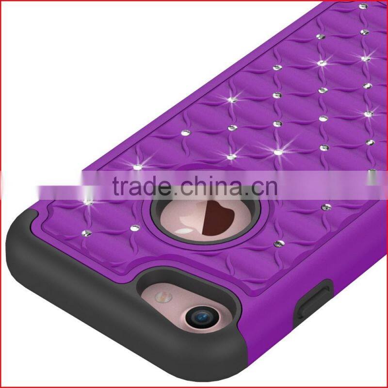 Newest Diamond stars 3 in 1 phone case for Iphone 7