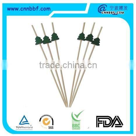 Colorful tree shape bamboo skewer bamboo stick